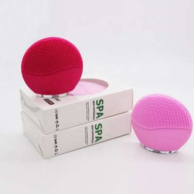 FDA Certificate Silicone Mini Face Washing Brush Electric Sonic Facial Cleansing Brush Silicone